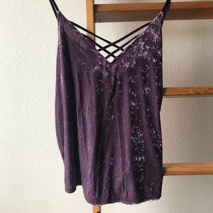 American Eagle crushed velvet tank top